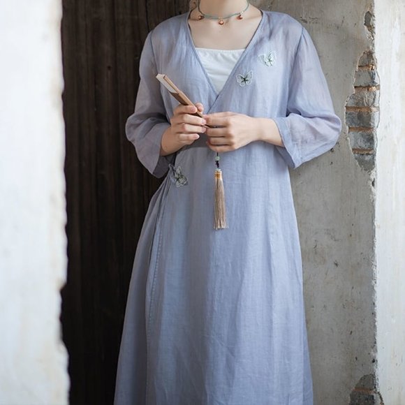 Chinese Hanfu Tea Ceremony Fairy Coat - Picture 2 of 5